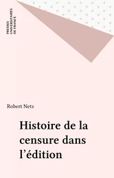 Histoire de la censure dans l'édition