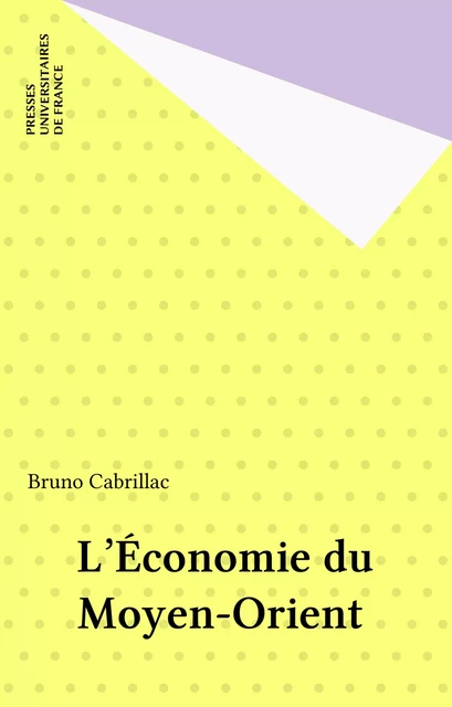 L'Économie du Moyen-Orient - Bruno Cabrillac - Presses universitaires de France (réédition numérique FeniXX)