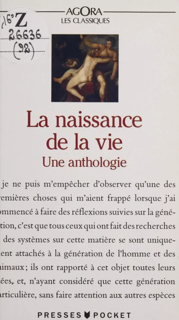 La naissance de la vie - Jean-Louis Fischer - (Pocket) réédition numérique FeniXX