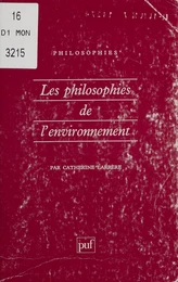 Les Philosophies de l'environnement