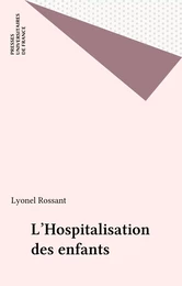 L'Hospitalisation des enfants