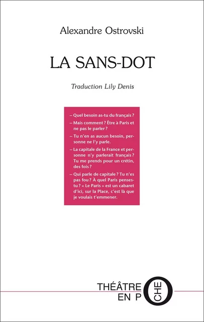 La Sans-Dot - Ostrovski, Alexandre - Tertium éditions