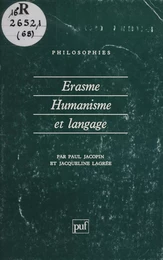 Érasme : humanisme et langage