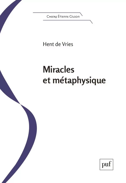 Miracles et métaphysique - Hent de Vries - Humensis