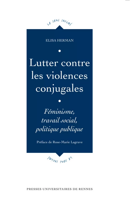 Lutter contre les violences conjugales - Elisa Herman - Presses universitaires de Rennes