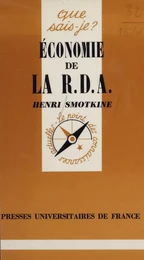 Économie de la R.D.A.