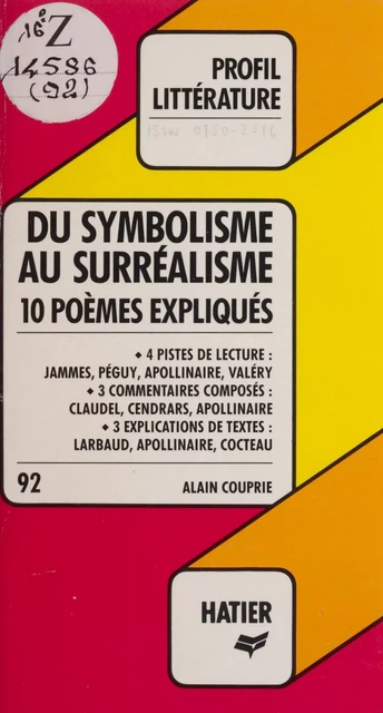 Du symbolisme au surréalisme - Alain Couprie - (Hatier) réédition numérique FeniXX