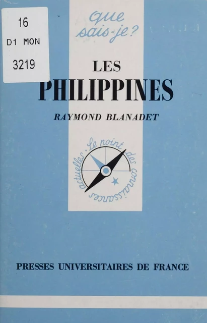 Les Philippines - Raymond Blanadet - Presses universitaires de France (réédition numérique FeniXX)