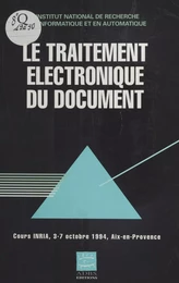 Le Traitement électronique du document