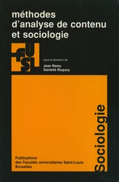 Méthodes d’analyse de contenu et sociologie