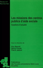 Les missions des centres publics d’aide sociale