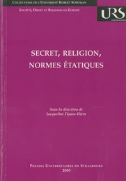 Secret, religion, normes étatiques