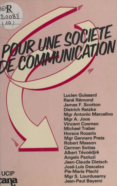 Pour une société de communication -  Union catholique internationale de la presse - FeniXX réédition numérique