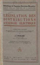 Législation des distributions d'énergie électrique