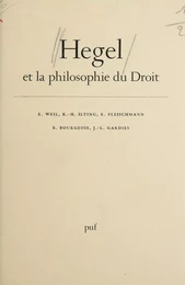 Hegel et la philosophie du droit