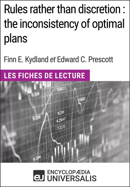 Rules rather than discretion : the inconsistency of optimal plans de Finn E. Kydland et Edward C. Prescott -  Encyclopaedia Universalis - Encyclopaedia Universalis