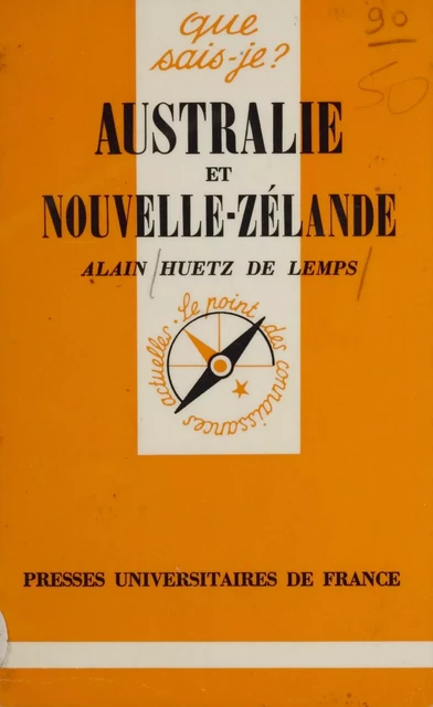 Australie et Nouvelle-Zélande - Alain Huetz de Lemps - Presses universitaires de France (réédition numérique FeniXX)