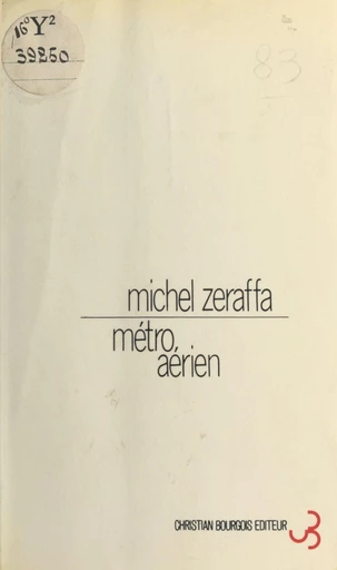 Métro aérien - Michel Zéraffa - FeniXX réédition numérique