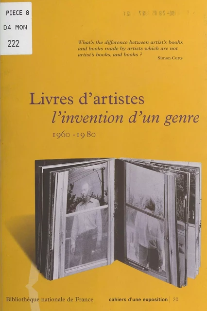 Livres d'artistes : L'Invention d'un genre (1960-1980) - Geneviève Capgras - FeniXX réédition numérique