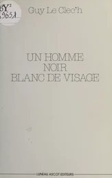 Un homme noir blanc de visage