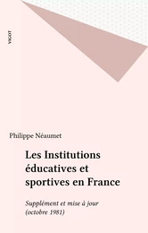 Les Institutions éducatives et sportives en France