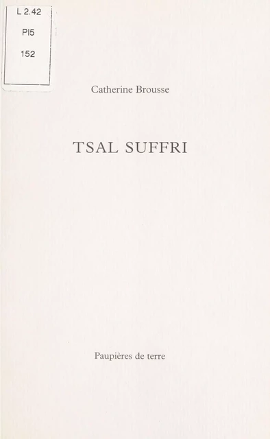 Tsal Suffri - Catherine Brousse - FeniXX réédition numérique