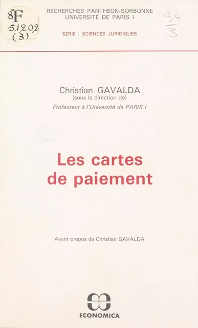 Les Cartes de paiement - Christian Gavalda - FeniXX réédition numérique