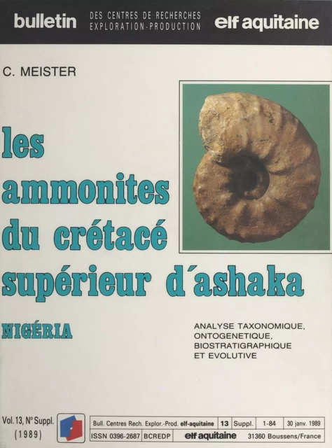 Les Amonites du crétacé supérieur d'Ashaka (Nigeria) - Christian Meister - FeniXX réédition numérique