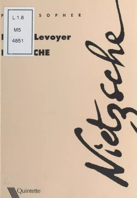 Nietzsche - Pascal Levoyer - FeniXX réédition numérique