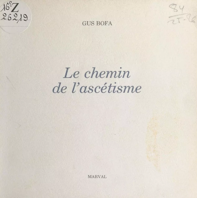 Le Chemin de l'ascétisme - Gus Bofa - FeniXX réédition numérique