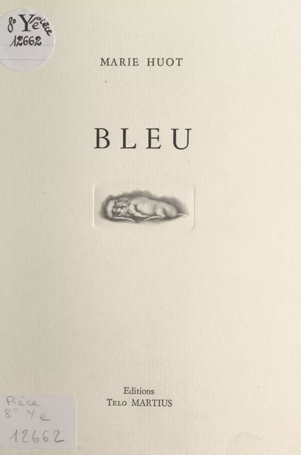 Bleu - Marie Huot - FeniXX réédition numérique