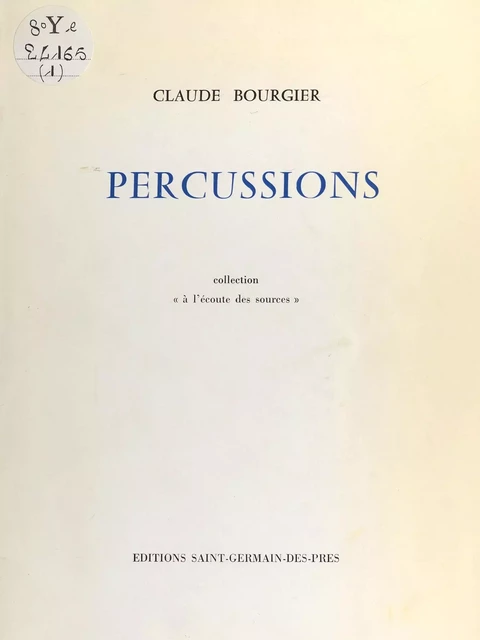 Percussions - Claude Bourgier - FeniXX réédition numérique