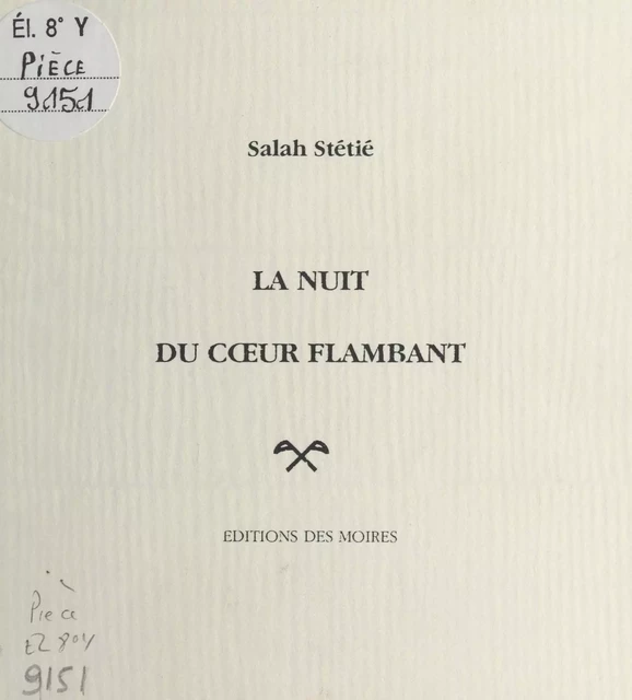 La Nuit du cœur flambant - Salah Stétié - FeniXX réédition numérique