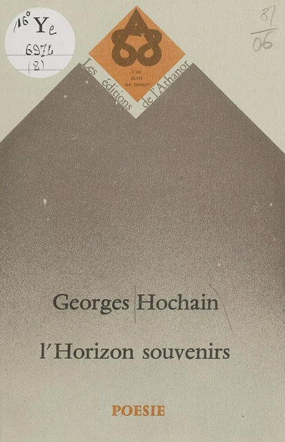 L'Horizon souvenirs - Georges Hochain - FeniXX réédition numérique