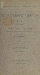 Le peuplement italien en Tunisie