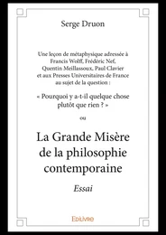 Une leçon de métaphysique  adressée à Francis Wolff, Frédéric Nef, Quentin Meillassoux, ...