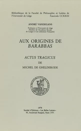 Aux origines de Barabbas