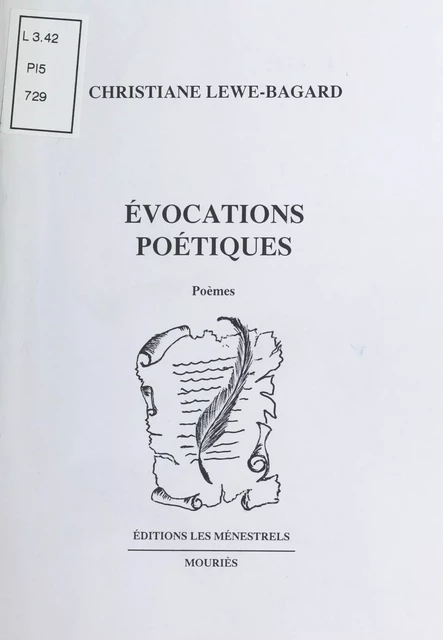 Évocations poétiques - Christiane Lewe-Bagard - FeniXX réédition numérique