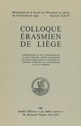 Colloque érasmien de Liège