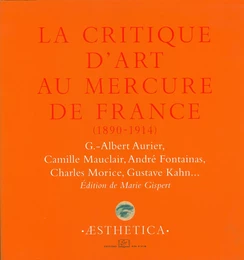 La Critique d’art au Mercure de France (1890-1914)