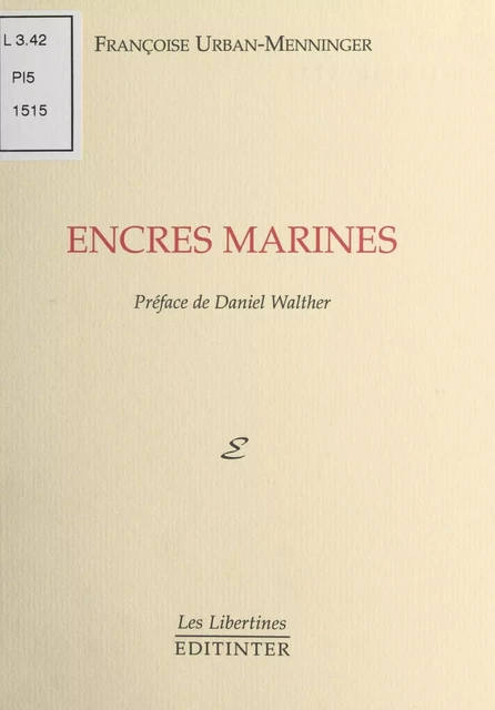 Encres marines - Françoise Urban-Menninger - FeniXX réédition numérique