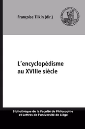 L’encyclopédisme au XVIIIe siècle