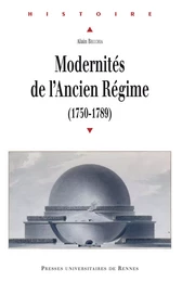 Modernités de l’Ancien Régime