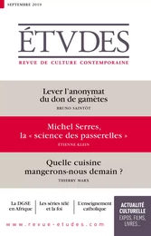 Revue Etudes - Lever l'anonymat du don de gamètes