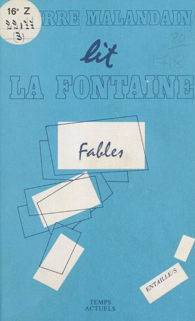 La Fable et l'Intertexte - Pierre Malandain - FeniXX réédition numérique