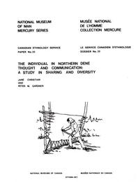 Individual in northern Dene thought and communication