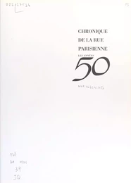 Chronique de la rue parisienne : Les Années 50