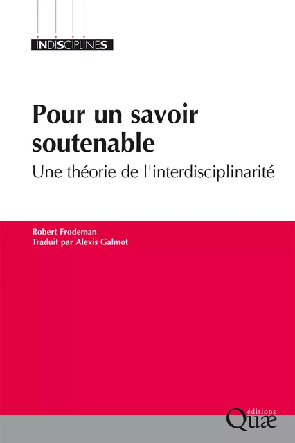 Pour un savoir soutenable - Robert Frodeman - Quae