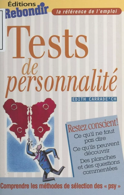 Tests de personnalité - Edith Carrade'ch - FeniXX réédition numérique