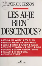 Les ai-je bien descendus ?